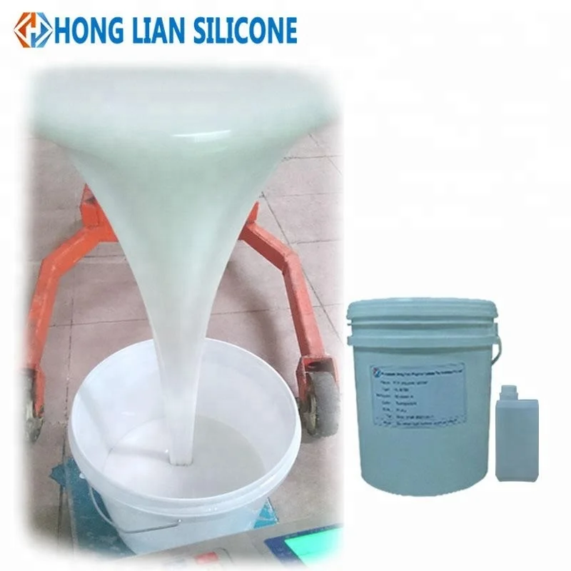 Hong Lian silicone manufacturer offer very cheap rtv2 liquid silicone rubber for silicon mould making