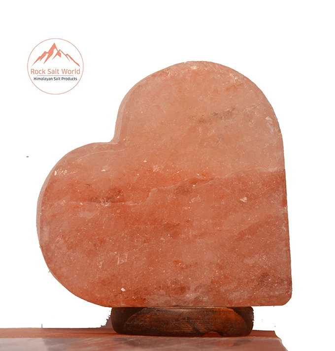 
Customized Good Quality Salt Lamp Having Health Benefits for Meditation Natural Rock Love Heart Shape Himalayan Pink Lamp 