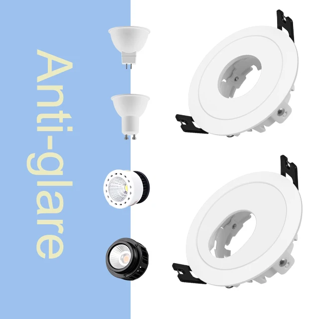 Ring GU10 MR16 GU5.3 PC housing frame fixture downlight spot light