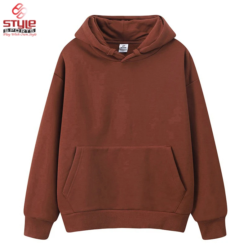 2021 винтажная толстовка с капюшоном без шнурков для мужчин хлопковая 320 г 400 г/м2 пуловер унисекс большим весом