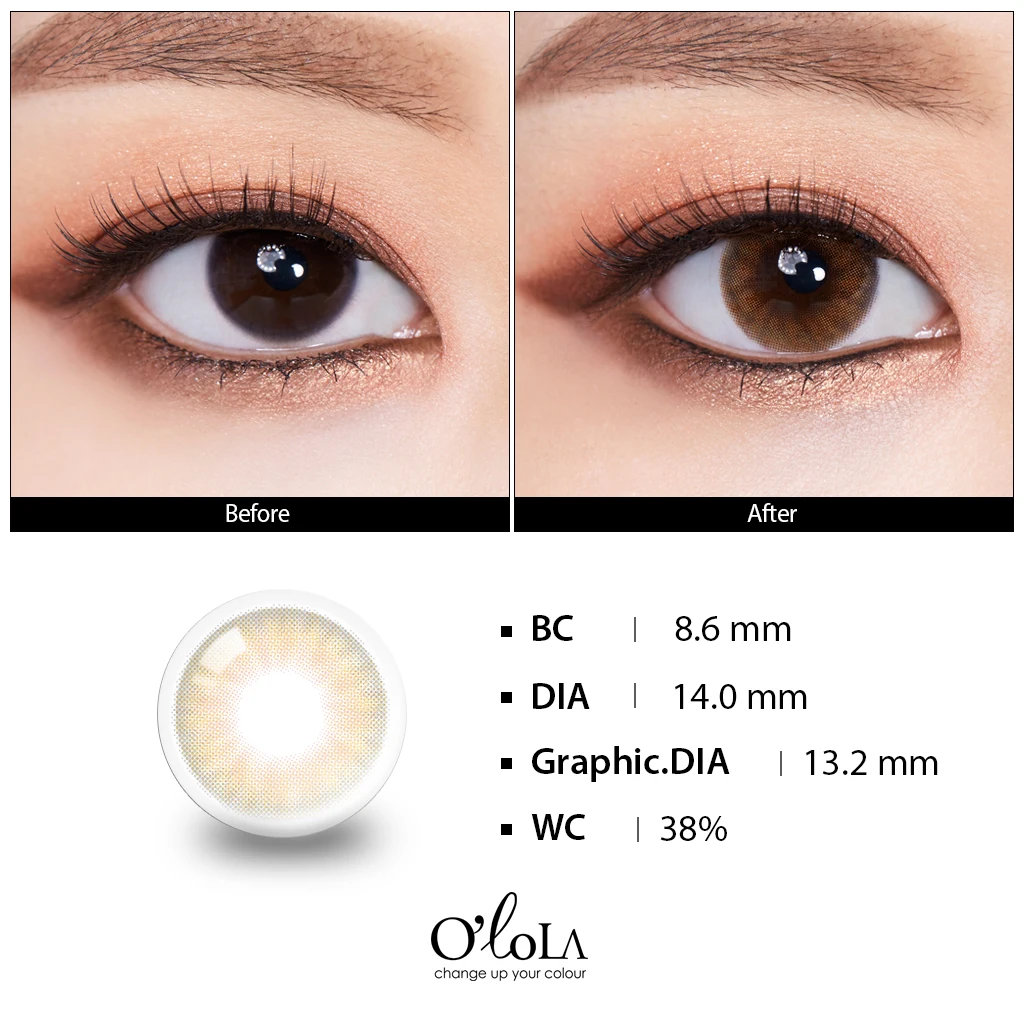 3 color (3 tone) contact lens High quality lenses (Amuse Brown Amuse Gray)