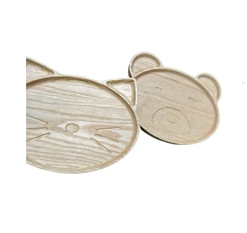 Деревянный сервировочный поднос в форме сосны восхитительный для подачи сушеных орехов конфет тортов