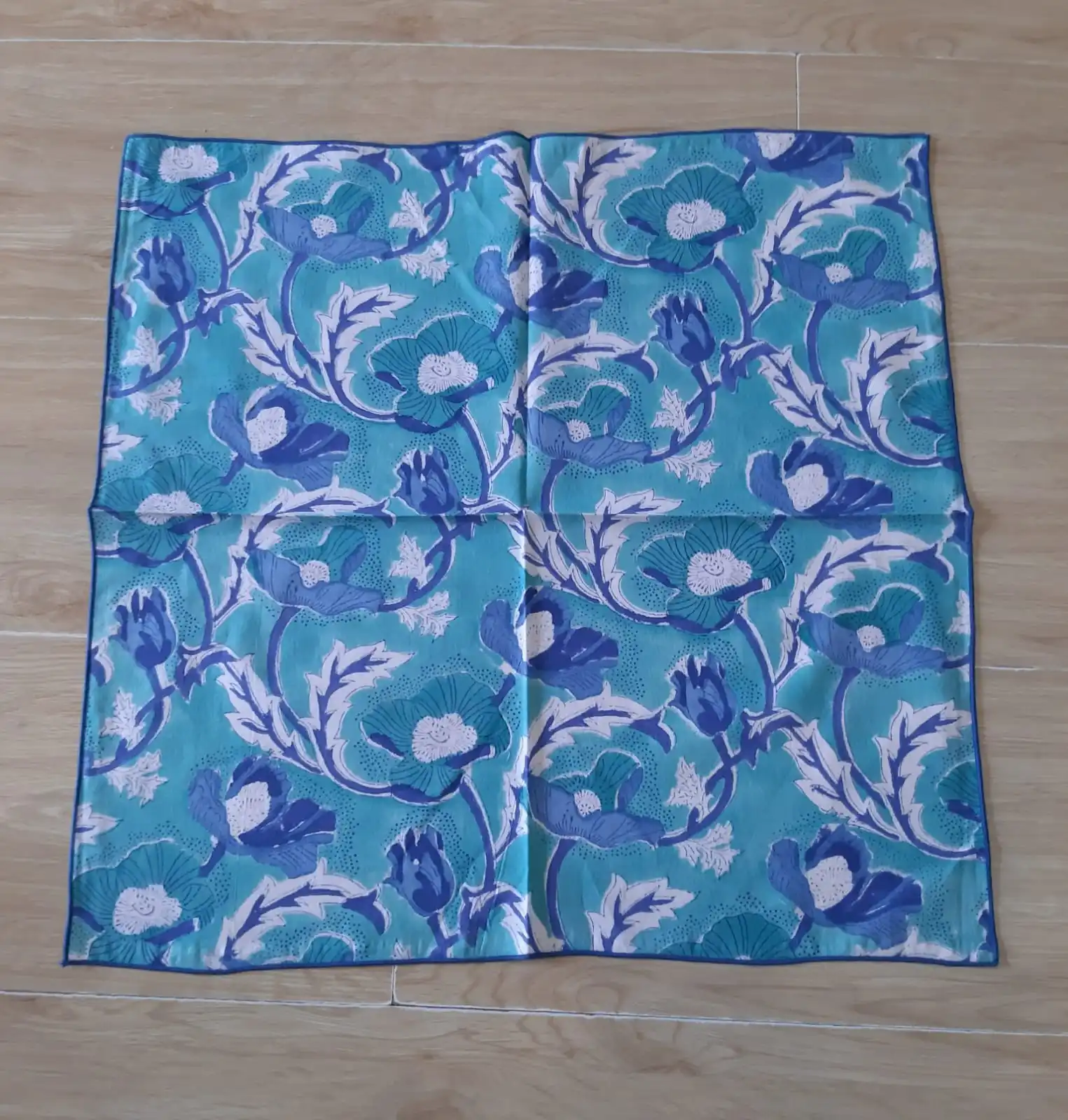 Handmade Colorful Hand Block Printed Napkins for Home, Kitchen, Dining Room, Holiday Table Cloth Napkins Face Cover Napkin