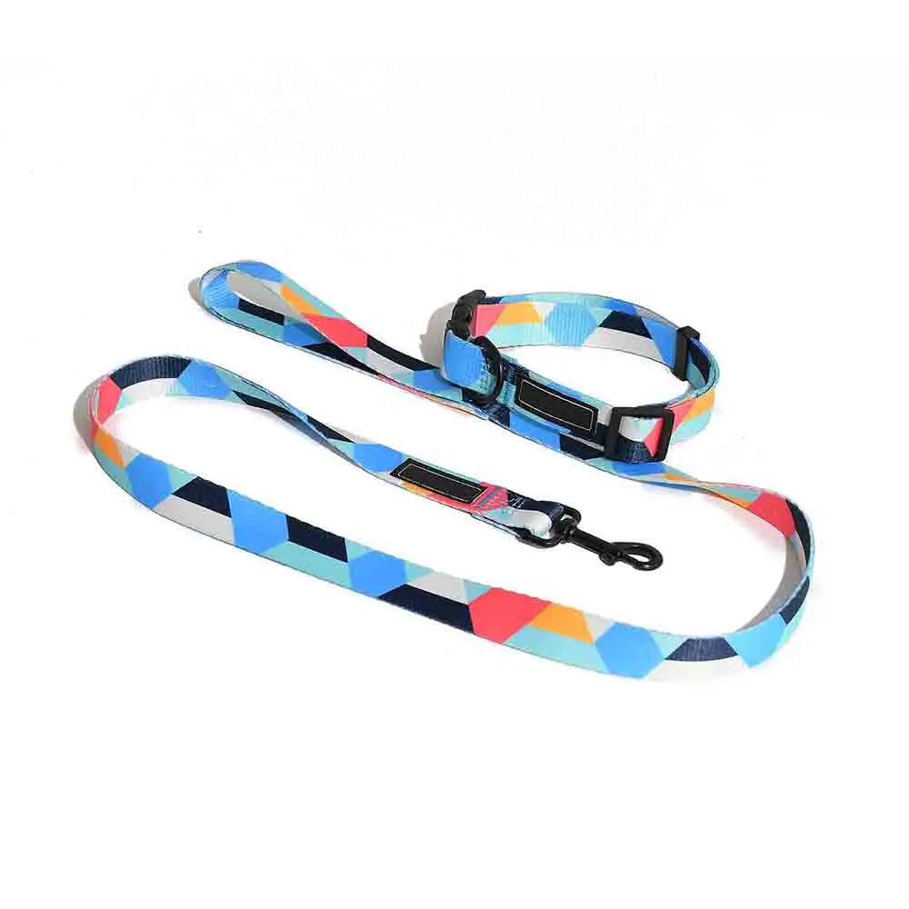 Saiji waterproof Eco friendly pet rainbow rope lead and competitive price retractable running dog leash collars