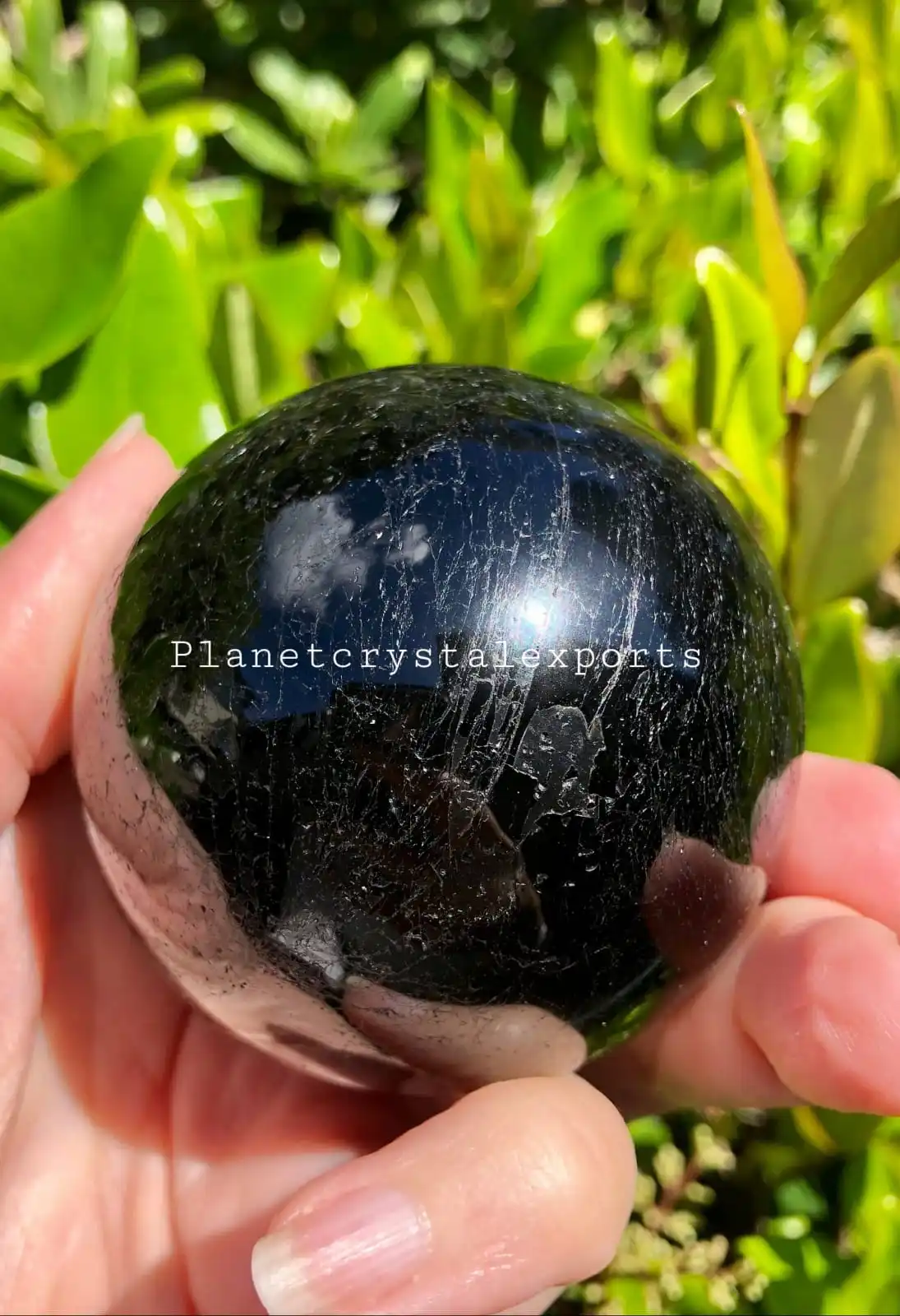Natural Black Hair Rutilated Tourmaline Quartz Crystal Glass Sphere Balls For Home Decoration Buy From PLANETCRYSTALEX