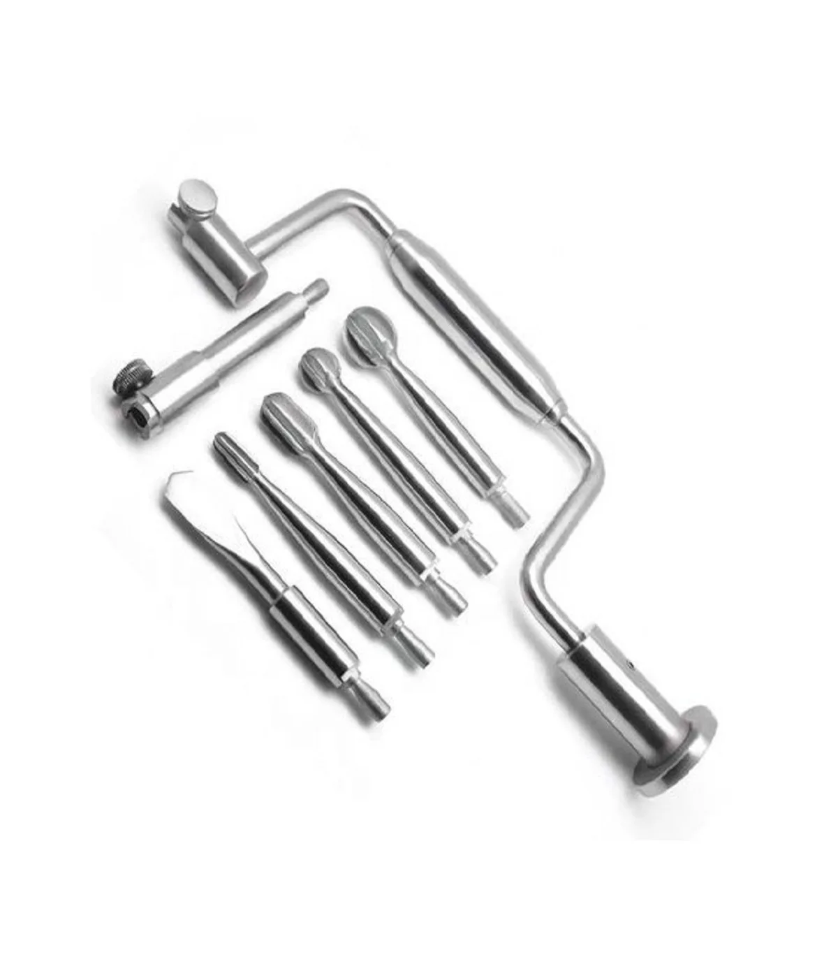 Hudson Hand Drill Brace Surgical Orthopedic 7 Pcs Premium Material Medical Instruments