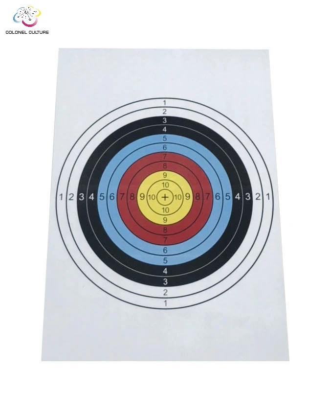 Fast Shipping Custom Target Paper Shooting Accessories Targets Paper Shoot Archery Target Paper Face