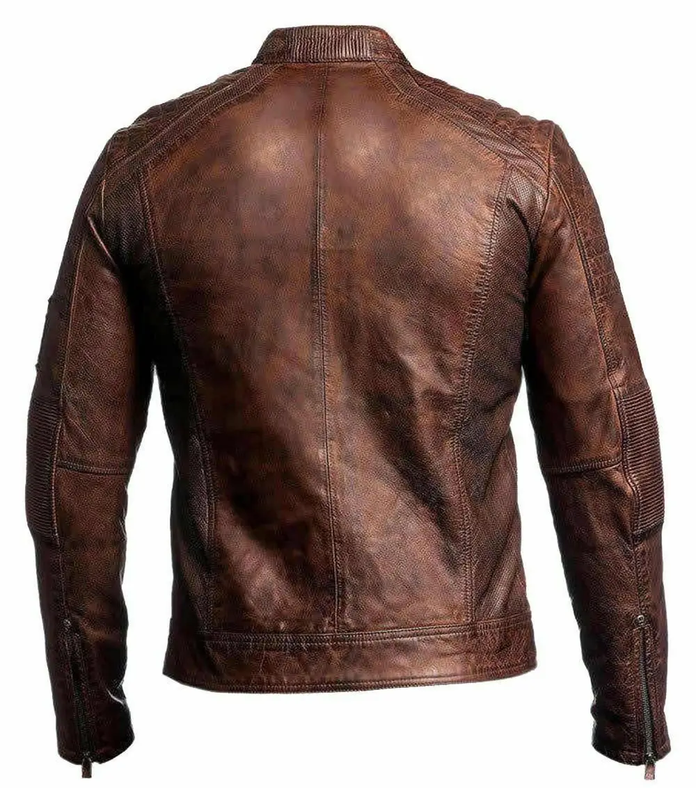Mens And Women wholesale Genuine leather jackets jacket women puffer brown Cow hide Genuine Leather Jacket Winter Season Fashion