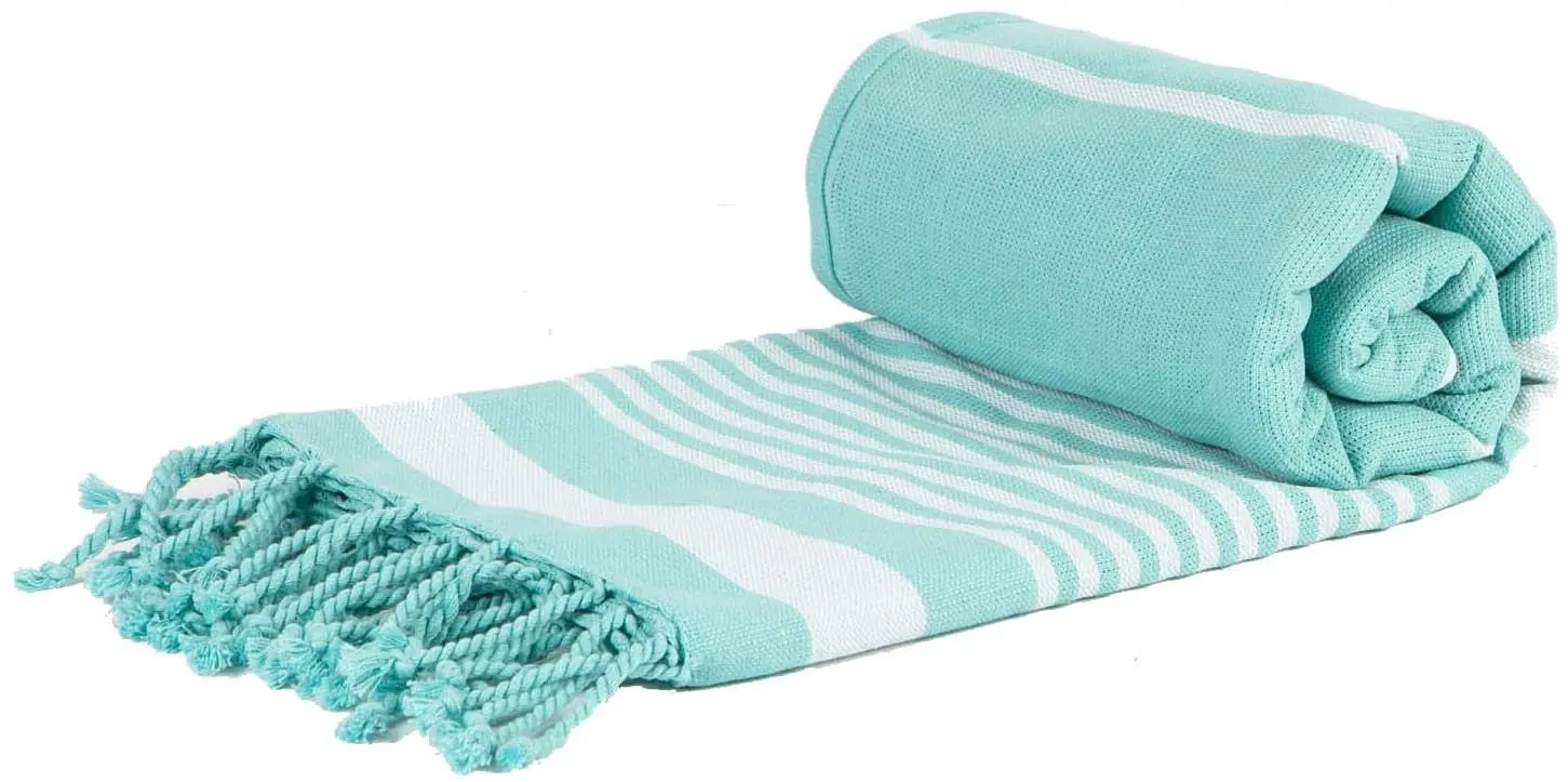 Organic Cotton Handmade Luxury Hammam Towel Blanket for Beach Bath Gym Sauna Hammam Spa Pool Beach Towel