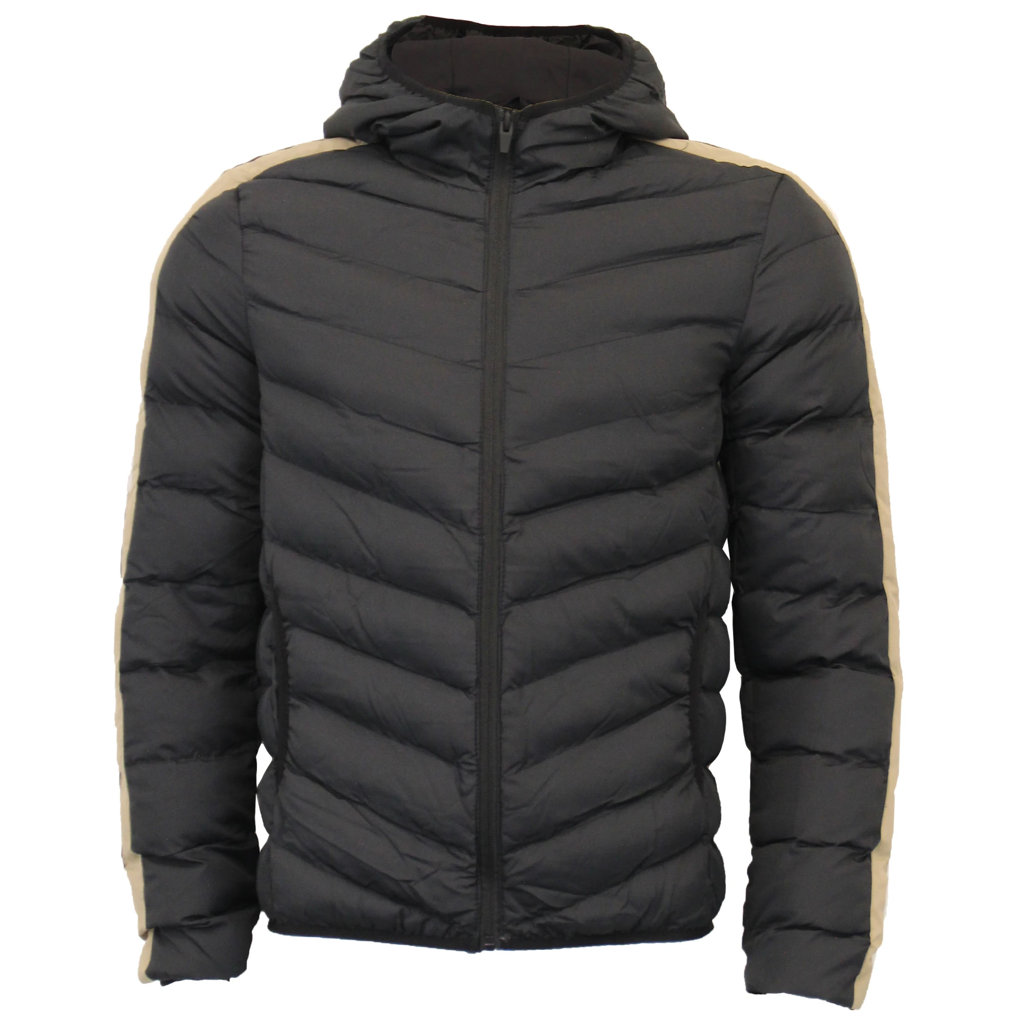 Mens Bubble Jacket Brave Soul Reflective Coat Hooded Quilted Padded New bubble jacket 2020