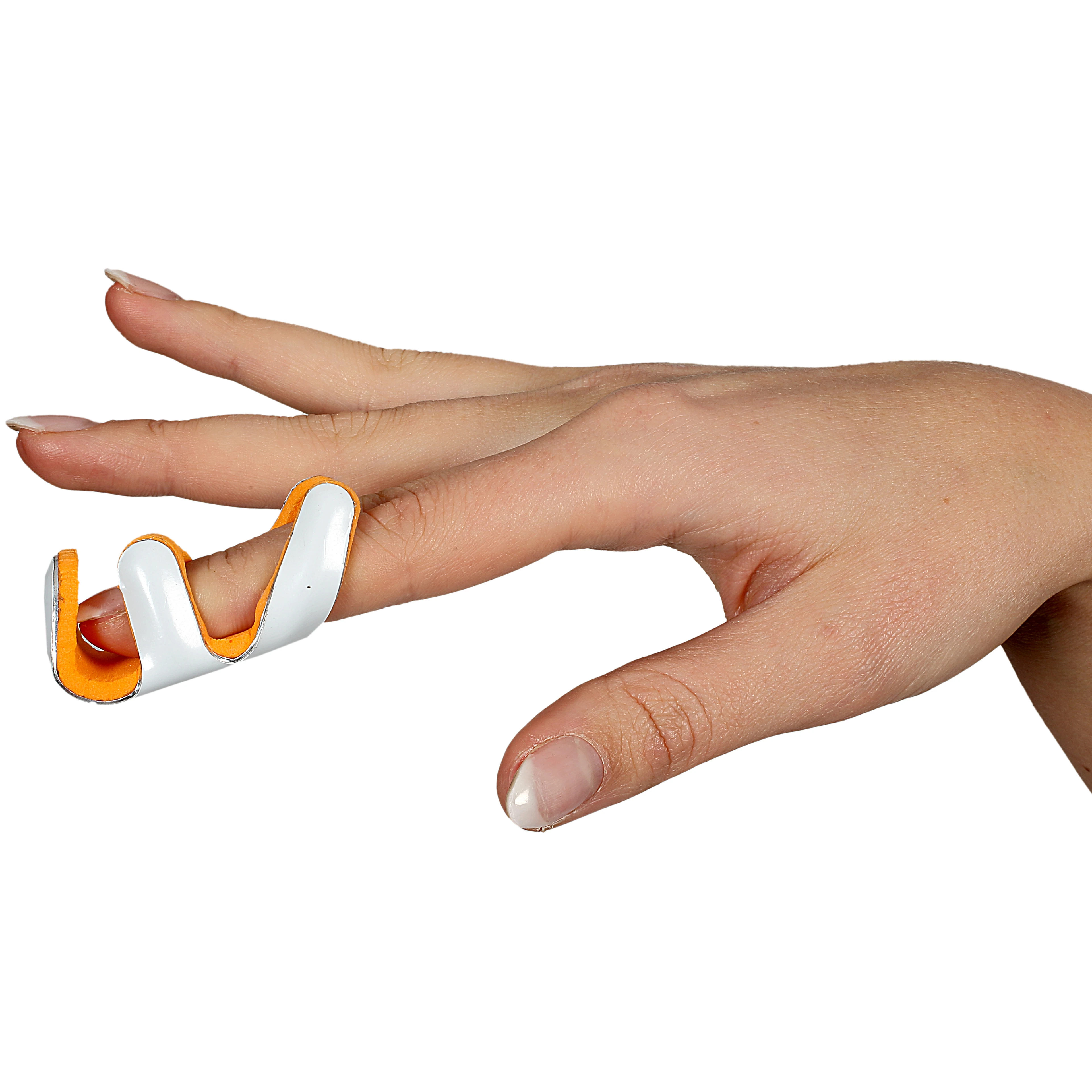 FROG SPLINT Orthopedic Medical Folding Sponge Frog  Clip Metal Finger Splint for Rehabilitation