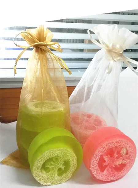 Organic Loofah lovely looked handmade glycerin Soap