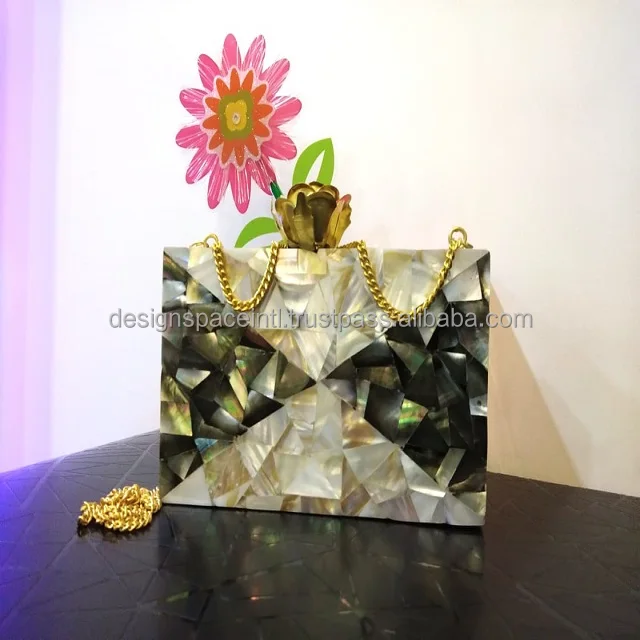 Stunning Mother of Pearl Clutch for Ladies at best rate