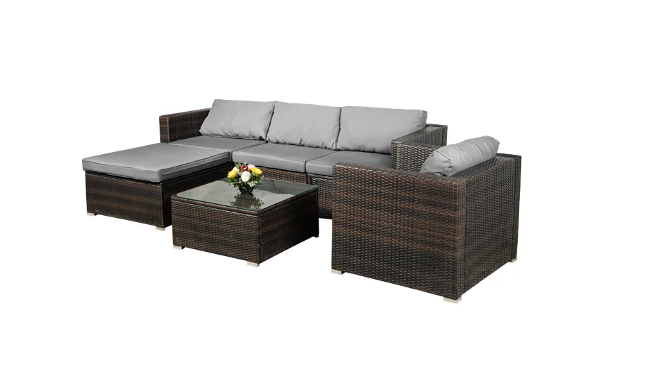 Made In Vietnam PE Rattan Wicker Sofa Sets For Garden Furniture Best Sale Wicker Furniture