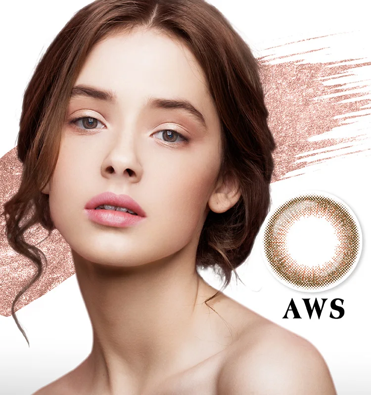 Amber Brown Orange Color Daily Color Contact Lenses