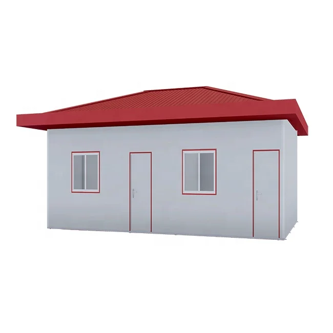 Low cost steel frame construction site easy build prefabricated house for Vietnam dining house