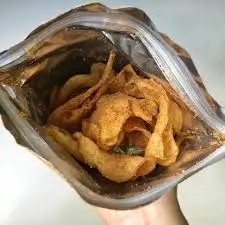 Закуска из рыбной кожи/хрустящая закуска соленой яичной кожи морепродуктов/мс.