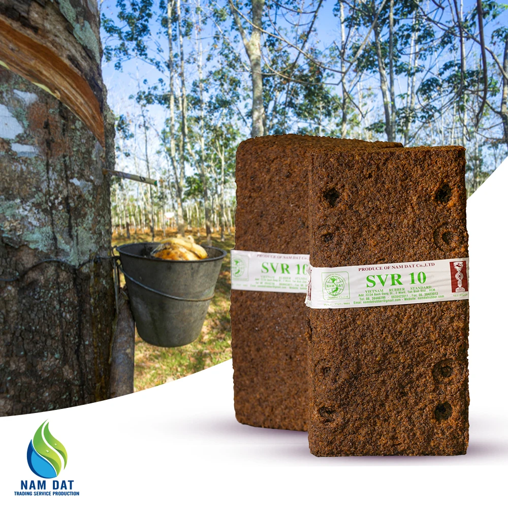 Best Quality Raw Materials Flexible Rubber Natural Brown Rubber SVR 10 (TSR 10) From Vietnam Maunufacturer