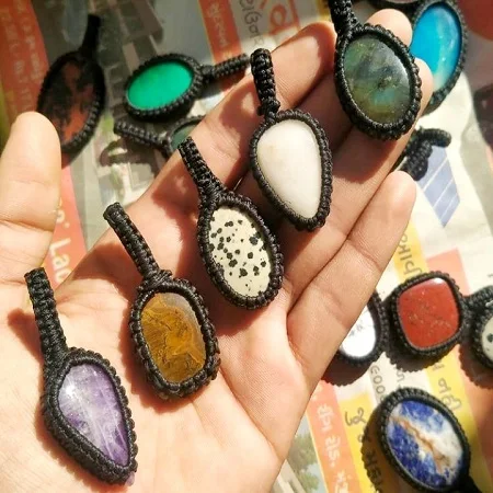 Wholesale Natural Tibetan Crystal Pendants quartz crystal point pendant natural crystal points pendants for sale