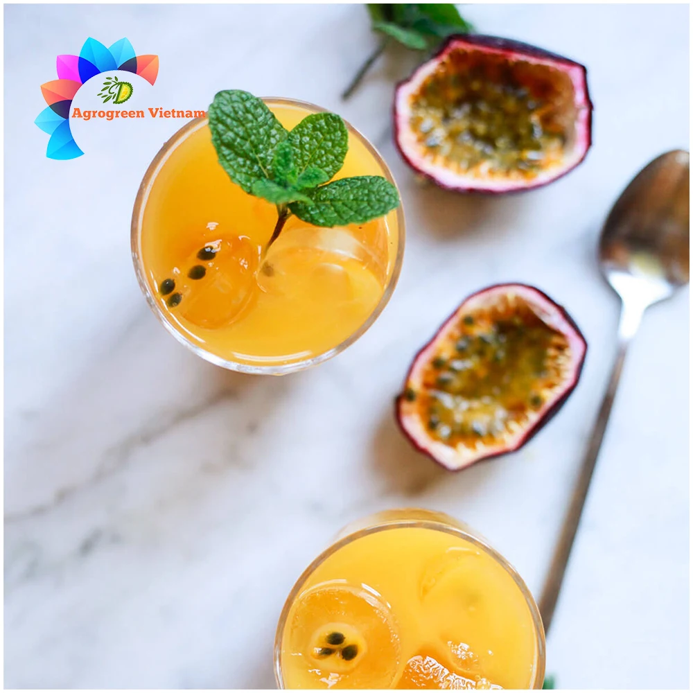 Pure Frozen Passion Fruit Juice 100% Passion Fruit Pulp From Vietnam