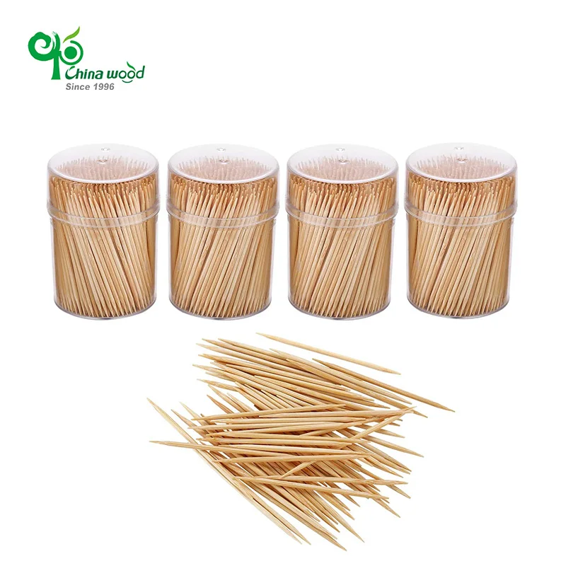 Natural Custom Label Individually Paper Wrapped Color Factory Wholesale Packing Bamboo Toothpick