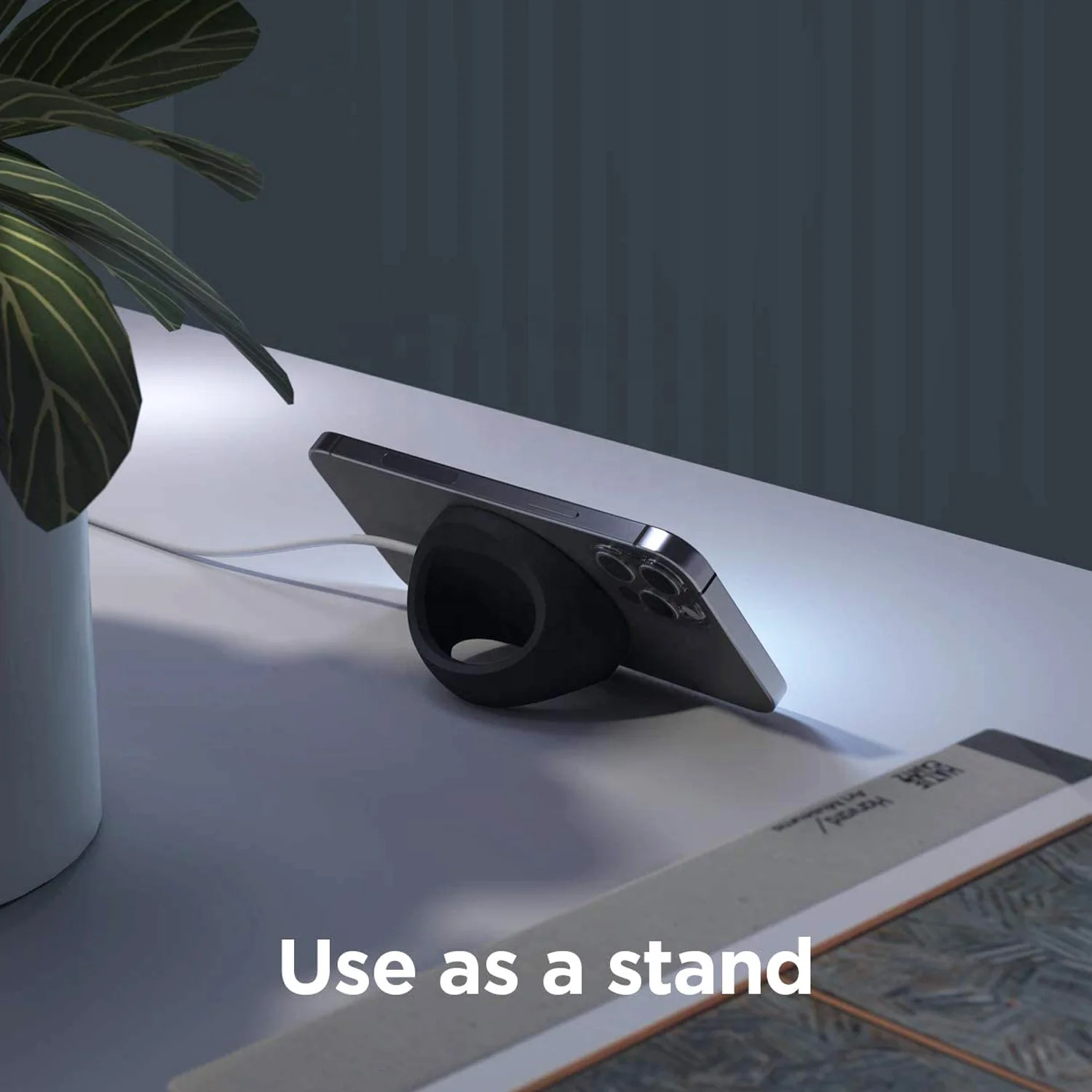 Amazon Hotsale Creative Silicone Grip Stand Phone Holder for iPhone12 13 MagSaf Charger Portable Ring Buckle Charging Stand