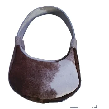 Handmade Natural Cowhide Hair on Leather Handbag