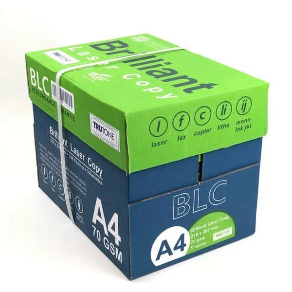 Quality Brilliant Laser Copy A4 Copy Paper 80gsm,70gsm BLC Paper