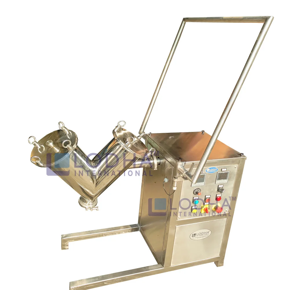 Lab Scale V Cone Shell Rotary Mixer for Pharmaceutical Powder Mixing