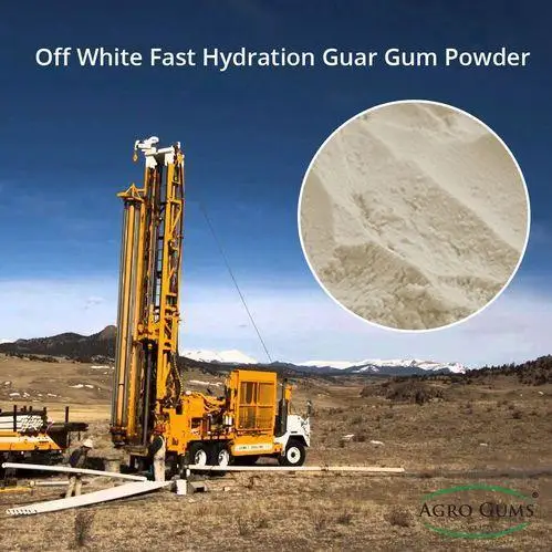 Oil drilling guar gum  Controls the flow of drilling mud