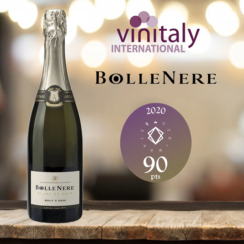 Bollenere - Top Quality Sicilian White Sparkling Wine Blanc de noir Brut Vino Spumante di Qualita VSQ 12 5% 75