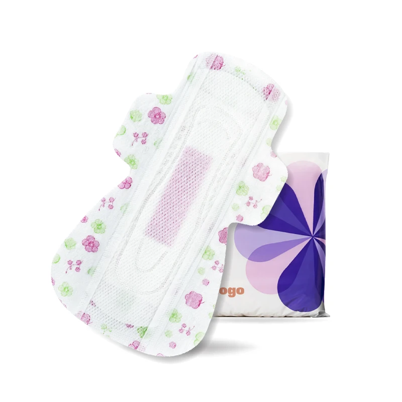 Super Absorbent Female Hygiene Sanitary Towel Active Oxygen 275mm Regular Napkins with Winged Pattern Free Samples