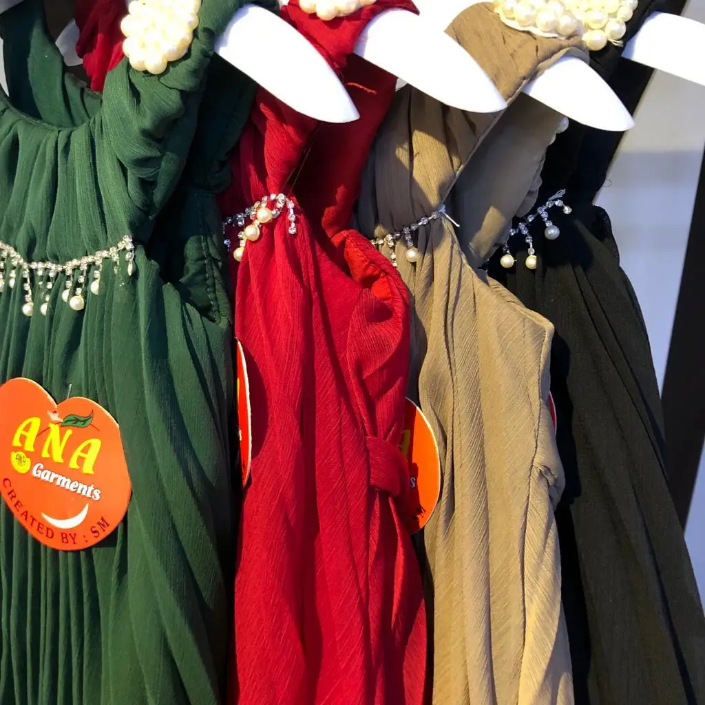 New 2022 collection of Jhabla dress   Princess Dress Baby Girls Blouse Strap Blouse with Skirt Kids Clothes