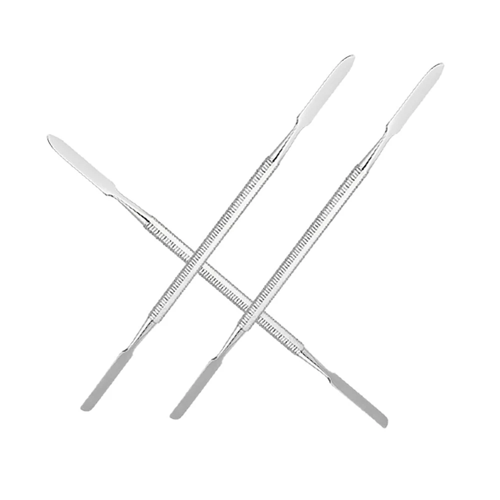 High Quality Cosmetic Cream Spatula Set of 4 Pcs Stainless Steel Satin  Polish Finishing Make-Up Spatula