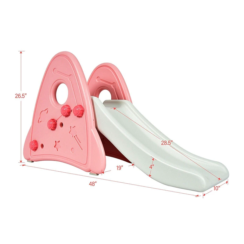 
Stable Indoor Mini Inflatable Pool With Plastic Slide Kids Sliding Toys Playground 