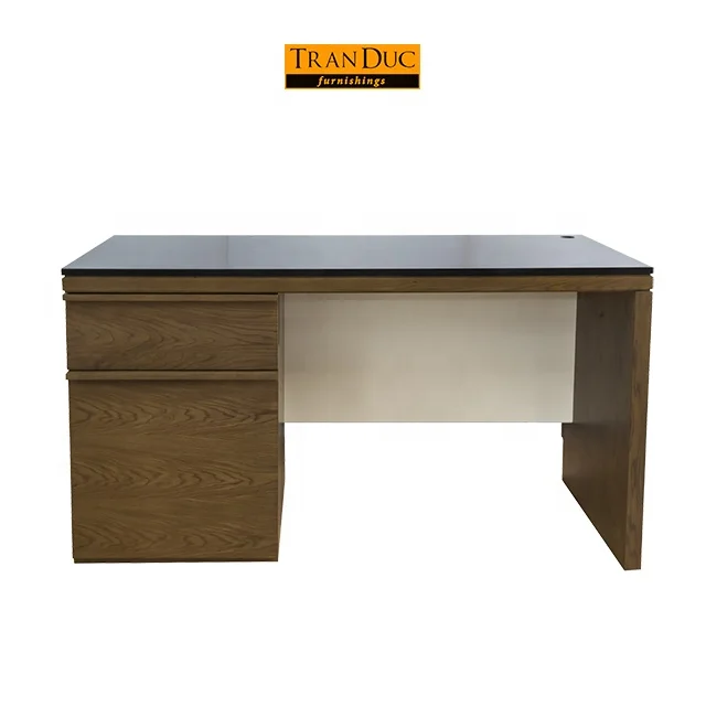 Wooden desk with drawers and marble for hotel furniture 5 star quality