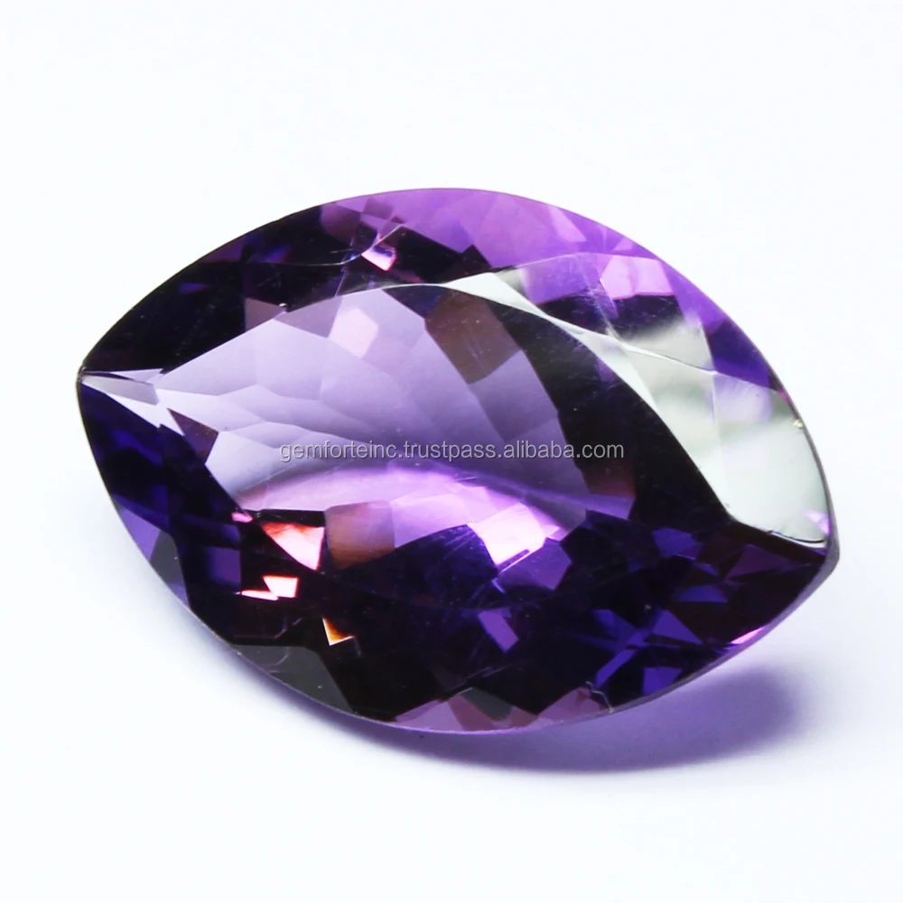 Amethyst Marquise Gemstone 10X10MM Customized Size Big From Brazil Fine Quality Handmade Jewelry