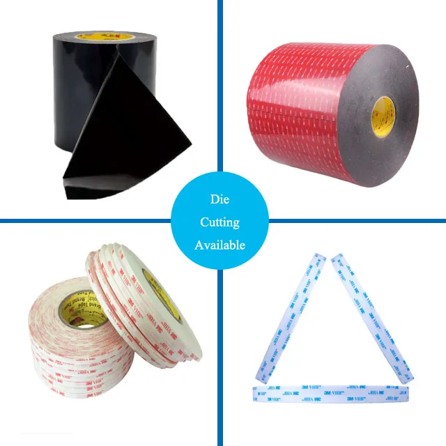 
High Bond Strength Black Color 5980 5980WT Die Cutting 3M VHB Double Sided Tape for Sales 