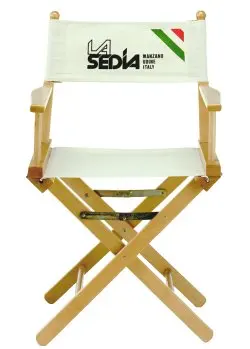 ORANGE FABRIC FOLDING DIRECTOR P CHAIR ITALIAN DESIGN WOODEN FURNITURE OUTDOOR DIRECTOR CHAIR CUSTOMIZED