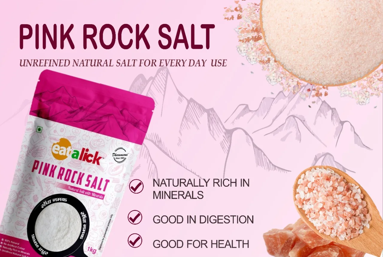 Розовая Соль еаталика Гималайская, натуральная нерафинированная скальная соль, халит, с низким содержанием натрия sendha namak, 1 кг