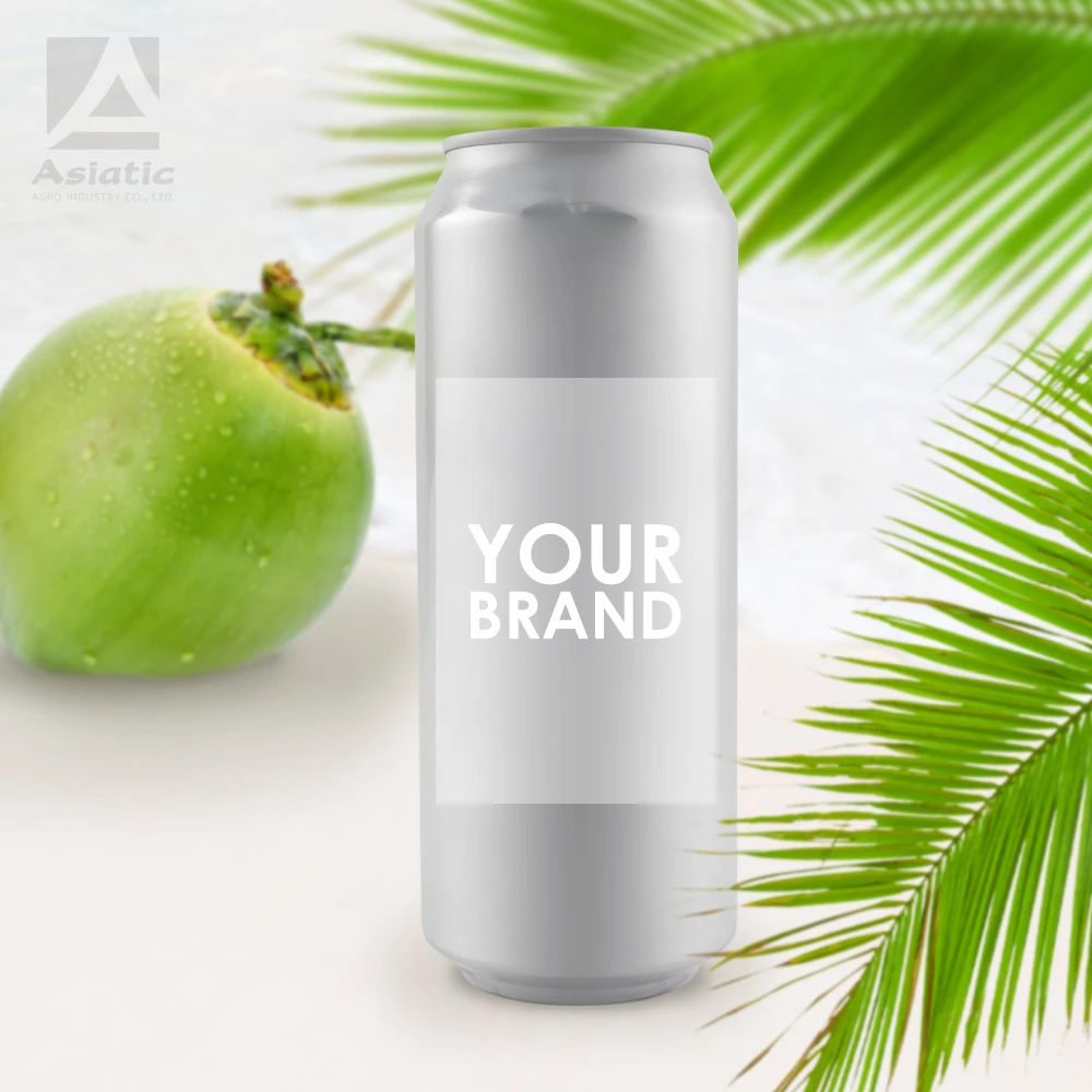 Premium Quality Good Taste Soft Drinks Canned Coconut Water 100% 500ml From Thailand
