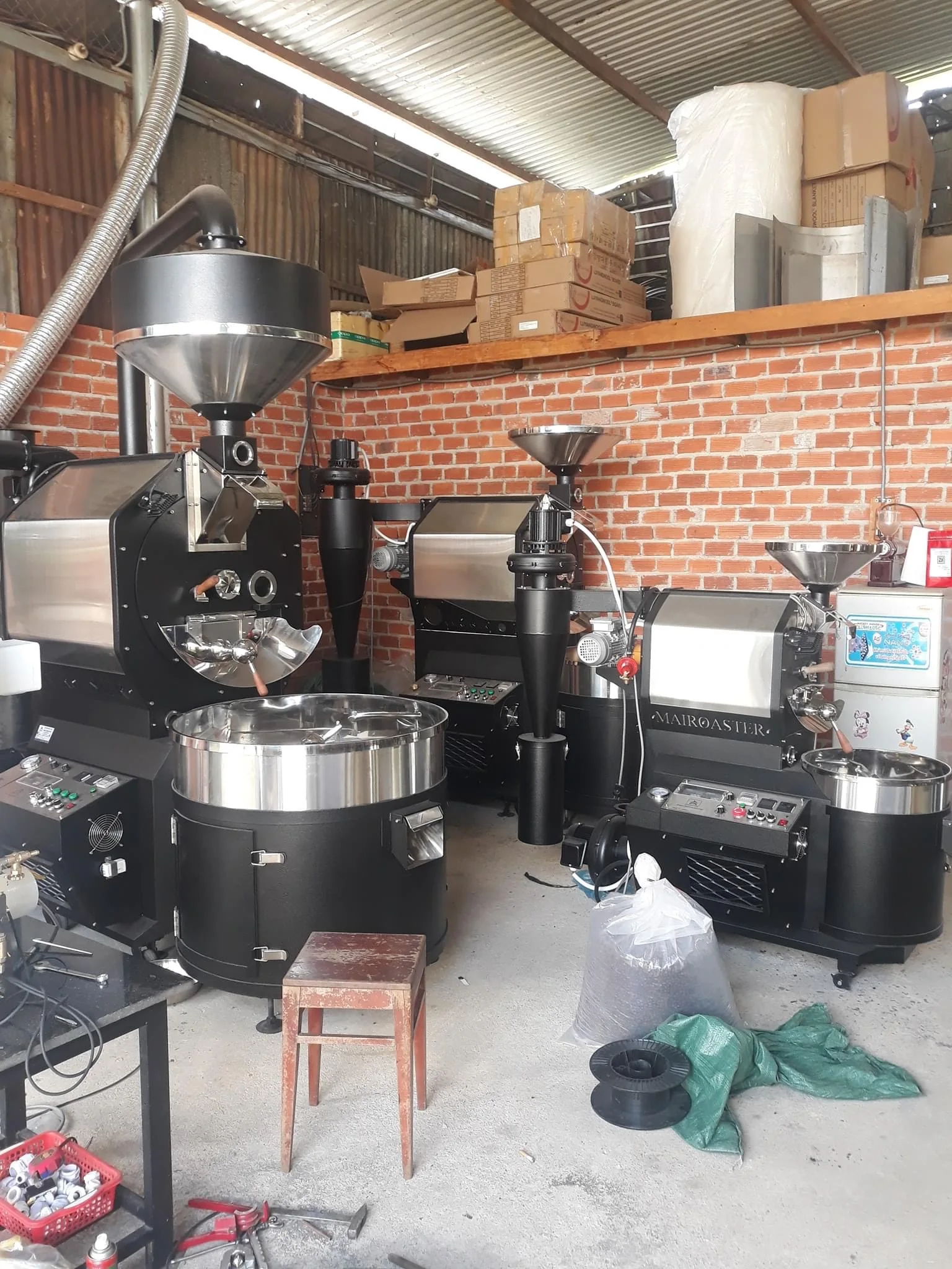 Automatic Stainless Steel Coffee Roasting Machine Made in Viet Nam