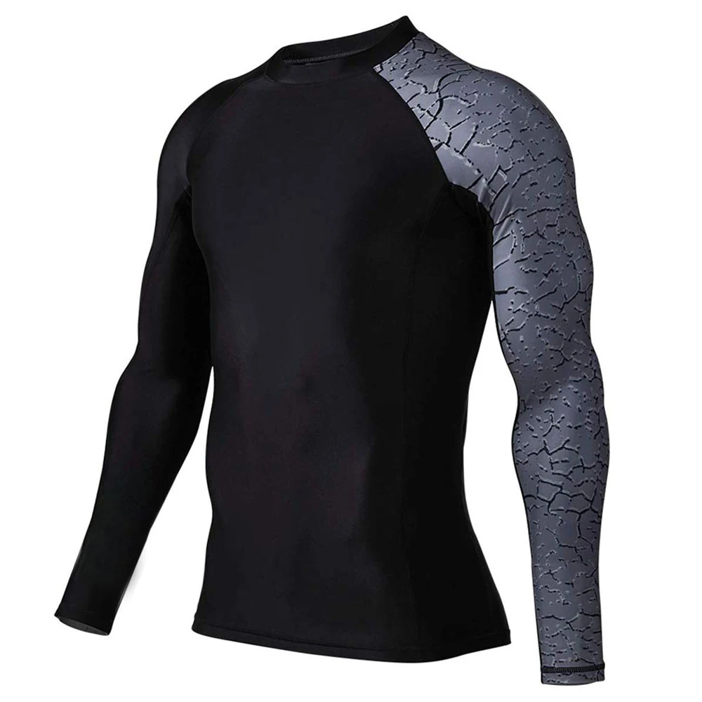 Custom Sublimated Printed Rash Guard Wholesale Factory Custom OEM Design Mens Compression Mma Rash Guards