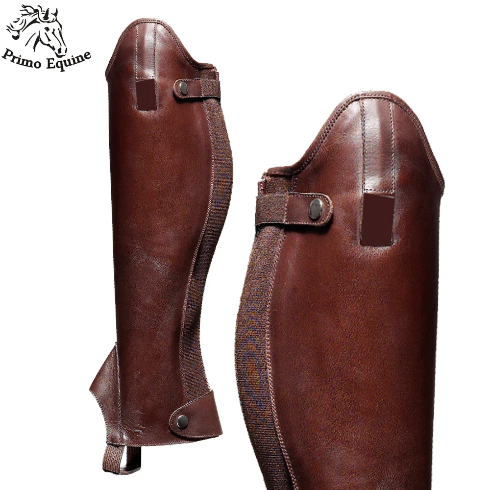 High Quality Washable leather Horse Riding Half Chaps For Universal Custom Design Half Chaps