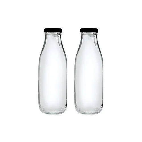 Unique Quality Of Clear Transparent Glass Bottles With Metal Cap 100ml 200ml Customized Size Bulk Quantity