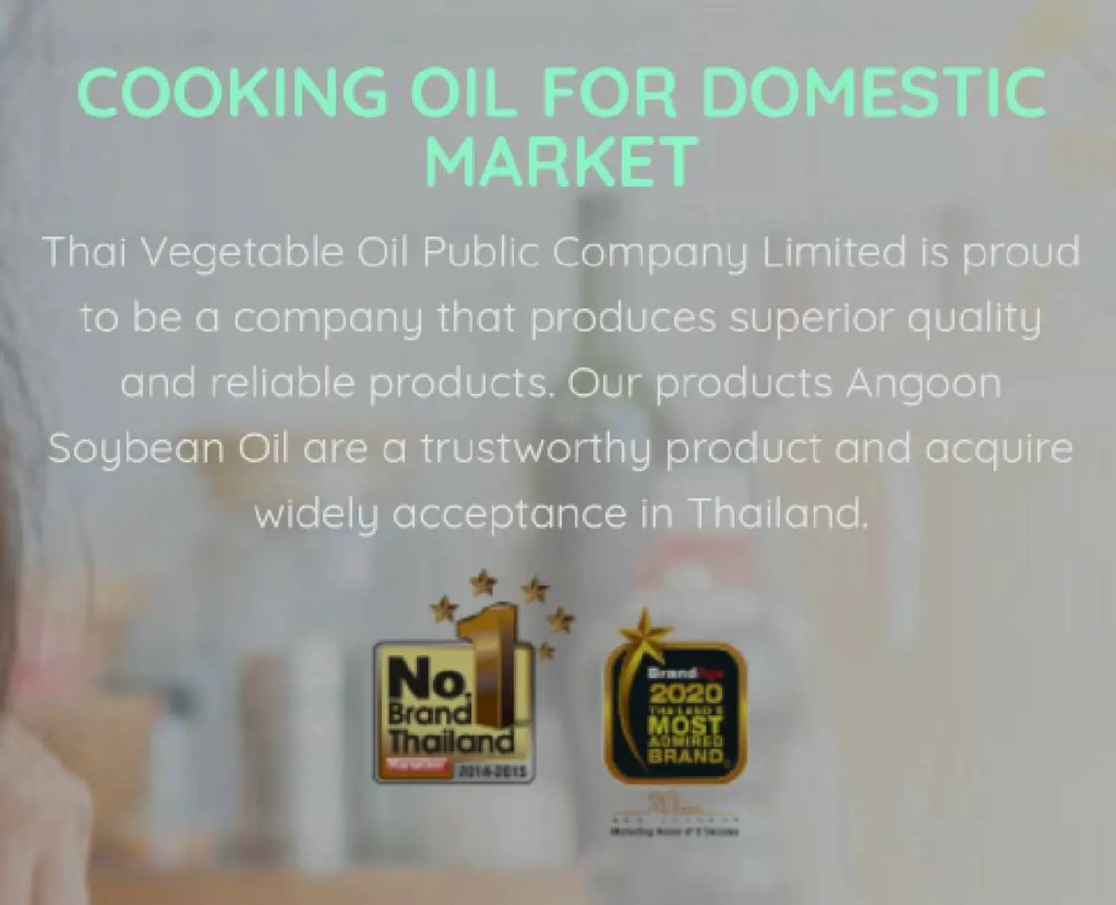 ANGOON  Brand Soybean Cooking Oil 100%