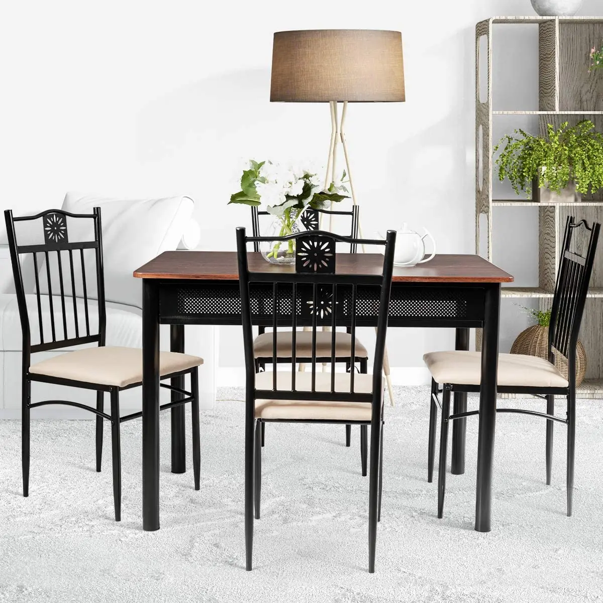 5 Piece Dining Table and Chairs Set