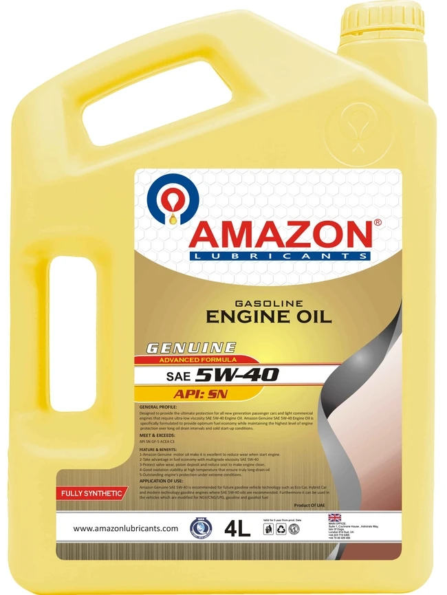 Amazon моторное масло SAE 5W40 SN полностью синтетическое бензиновое ...