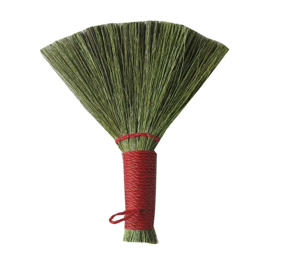 Decorative Traditional Seagrass Straw Broom Stick Cleaning Broom, Vietnamese Straw Soft Handle Broom in Vietnam Wholesale