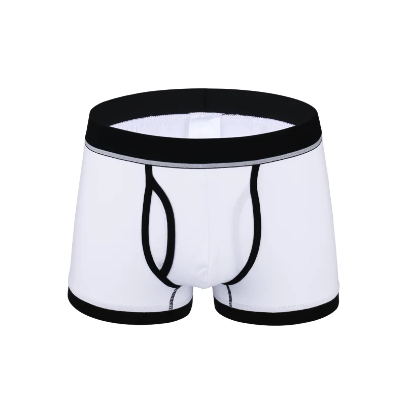 Hot OEM Service Men Boxers Shorts Sports Brief Underwear Plain Dyed Style Underpants For Sale
